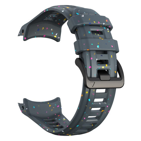 For Garmin Instinct 3 45mm Replacement Strap Color Confetti Design Silicone Watch Band
