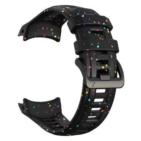 For Garmin Instinct 3 45mm Replacement Strap Color Confetti Design Silicone Watch Band