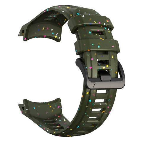 For Garmin Instinct 3 45mm Replacement Strap Color Confetti Design Silicone Watch Band