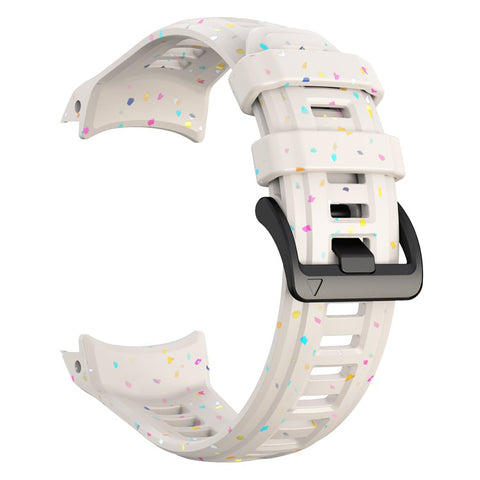 For Garmin Instinct 3 45mm Replacement Strap Color Confetti Design Silicone Watch Band