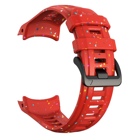 For Garmin Instinct 3 45mm Replacement Strap Color Confetti Design Silicone Watch Band