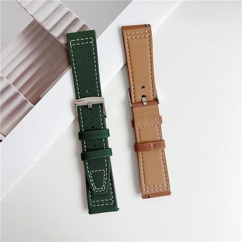 For Huawei Watch GT 5 41mm Watch Band 18mm Adjustable Leather Wrist Strap