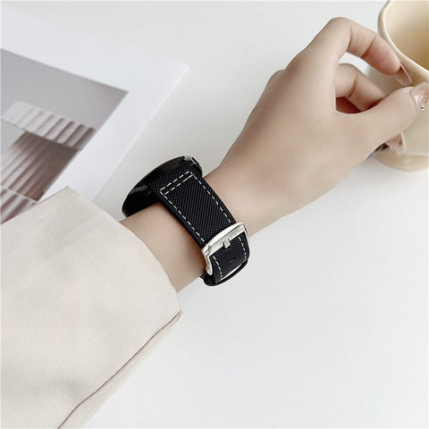 For Huawei Watch GT 5 41mm Watch Band 18mm Adjustable Leather Wrist Strap