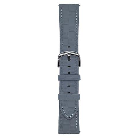 For Huawei Watch GT 5 46mm Plaid Texture Watch Band 22mm Adjustable Leather Wrist Strap