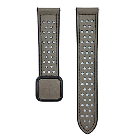 22mm Watch Band For Huawei Watch GT 5 46mm  /  GT 5 Pro 46mm Square Magnetic Buckle Perforated Silicone Strap
