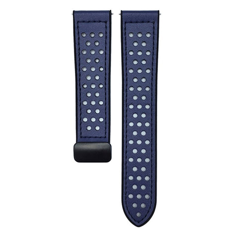 For Huawei Watch GT 5 41mm Watch Band 18mm Magnetic Buckle Perforated Silicone Strap