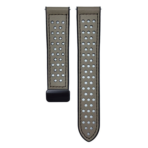 For Huawei Watch GT 5 41mm Watch Band 18mm Magnetic Buckle Perforated Silicone Strap