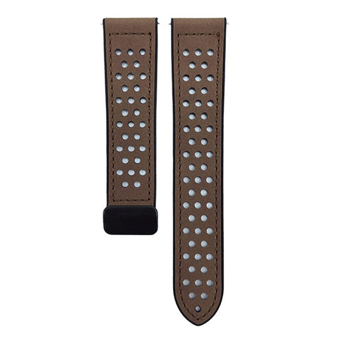 For Samsung Galaxy Watch7 44mm  /  40mm Watch Band 20mm Magnetic Buckle Perforated Silicone Strap