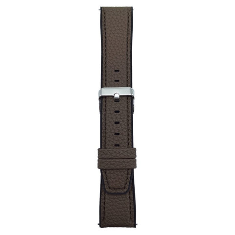 For Huawei Watch GT 5 41mm Watch Band 18mm Metal Buckle Litchi Texture Silicone Strap
