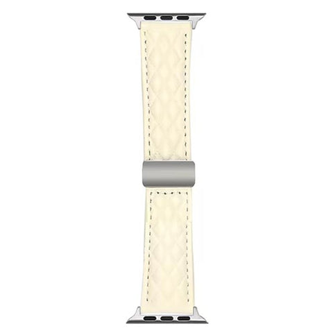 Watch Band For Apple Watch Ultra 3 2 1 49mm / Series 11 10 46mm / 9 8 7 45mm / SE3 SE2 SE 6 5 4 44mm / 3 2 1 42mm Magnetic Starlight Buckle Leather Strap