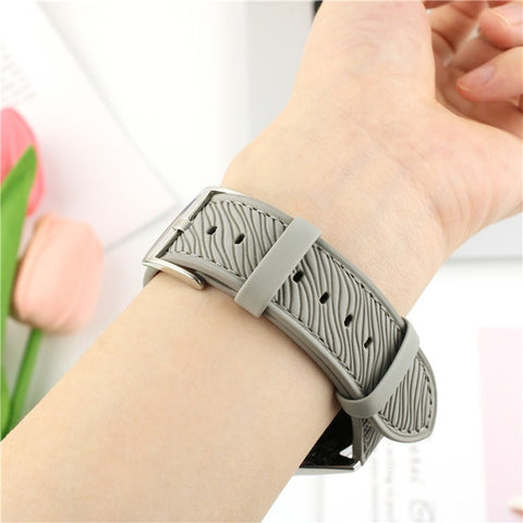 For Samsung Galaxy Watch7 44mm  /  40mm Watch Band 20mm Quick Release Buckle Dragon Scale Texture Leather Strap