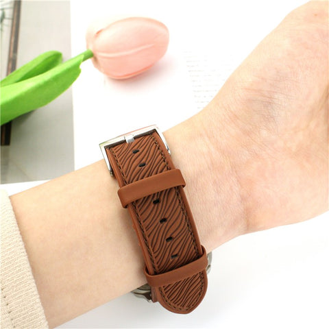 Watch Band For Apple Watch Series 11 10 42mm / 9 8 7 41mm / SE3 SE2 SE 6 5 4 40mm / 3 2 1 38mm Quick Release Buckle Dragon Scale Texture Leather Strap