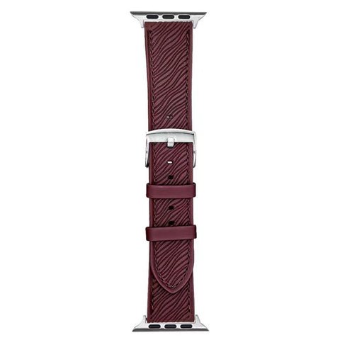 Watch Band For Apple Watch Series 11 10 42mm / 9 8 7 41mm / SE3 SE2 SE 6 5 4 40mm / 3 2 1 38mm Quick Release Buckle Dragon Scale Texture Leather Strap
