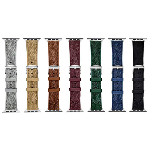 Watch Band For Apple Watch Ultra 3 2 1 49mm / Series 11 10 46mm / 9 8 7 45mm / SE3 SE2 SE 6 5 4 44mm / 3 2 1 42mm Dragon Scale Texture Leather Strap