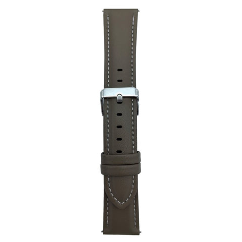 For Samsung Galaxy Watch7 44mm / 40mm Nappa Texture Watch Band 20mm Adjustable Leather Wrist Strap