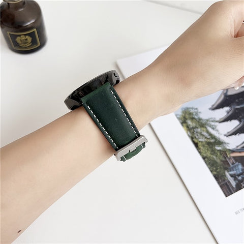 22mm Universal Bands For Huawei Watch GT 5 46mm Genuine Leather Watchband Wrist Strap