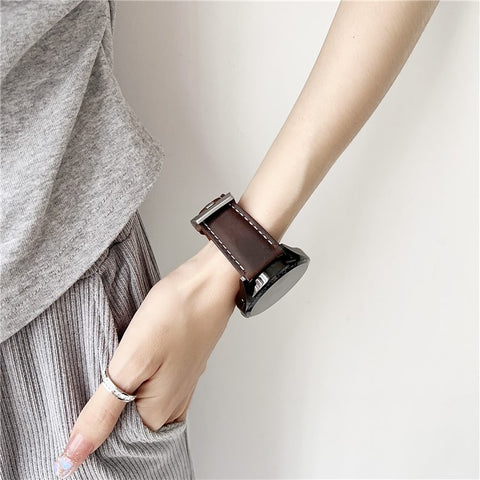 22mm Universal Bands For Huawei Watch GT 5 46mm Genuine Leather Watchband Wrist Strap