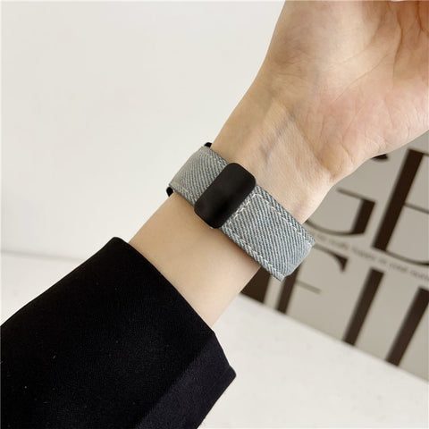 22mm Universal Watch Band For Huawei Watch GT 5 46mm Magnetic Buckle Leather Nylon Wrist Strap