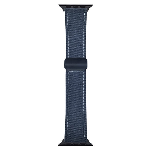 Watch Band For Apple Watch Ultra 3 2 1 49mm / Series 11 10 46mm / 9 8 7 45mm / SE3 SE2 SE 6 5 4 44mm / 3 2 1 42mm Magnetic Buckle Leather Nylon Wrist Strap