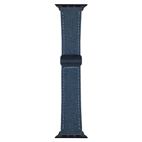 Watch Band For Apple Watch Ultra 3 2 1 49mm / Series 11 10 46mm / 9 8 7 45mm / SE3 SE2 SE 6 5 4 44mm / 3 2 1 42mm Magnetic Buckle Leather Nylon Wrist Strap