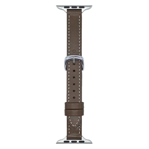 Genuine Lambskin Leather Bands For Apple Watch Series 11 10 42mm / 9 8 7 41mm / SE3 SE2 SE 6 5 4 40mm / 3 2 1 38mm Wrist Strap