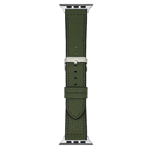 Watch Band For Apple Watch Ultra 3 2 1 49mm / Series 11 10 46mm / 9 8 7 45mm / SE3 SE2 SE 6 5 4 44mm / 3 2 1 42mm Silicone Leather Coated Wrist Strap