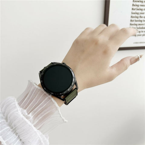 22mm Universal Watch Band For Huawei Watch GT 5 46mm Silicone Leather Coated Wrist Strap