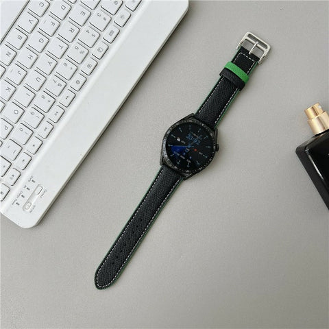 Dual Color Leather Bands For Huawei Watch GT 5 41mm Watchbands 18mm Universal Wrist Strap