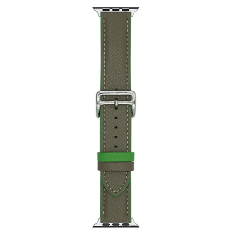 Dual Color Leather Bands For Apple Watch Ultra 3 2 1 49mm / Series 11 10 46mm / 9 8 7 45mm / SE3 SE2 SE 6 5 4 44mm / 3 2 1 42mm Watchbands Wrist Strap