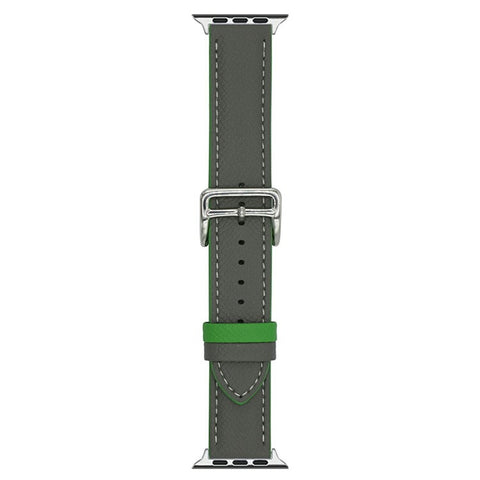 Dual Color Leather Bands For Apple Watch Ultra 3 2 1 49mm / Series 11 10 46mm / 9 8 7 45mm / SE3 SE2 SE 6 5 4 44mm / 3 2 1 42mm Watchbands Wrist Strap