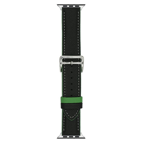Dual Color Leather Bands For Apple Watch Ultra 3 2 1 49mm / Series 11 10 46mm / 9 8 7 45mm / SE3 SE2 SE 6 5 4 44mm / 3 2 1 42mm Watchbands Wrist Strap