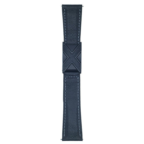 Genuine Leather Watch Band For Huawei Watch GT 5 46mm Universal 22mm Strap with Magnetic Clasp X-Buckle