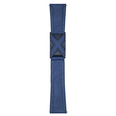 Genuine Leather Watch Band For Huawei Watch GT 5 46mm Universal 22mm Strap with Magnetic Clasp X-Buckle