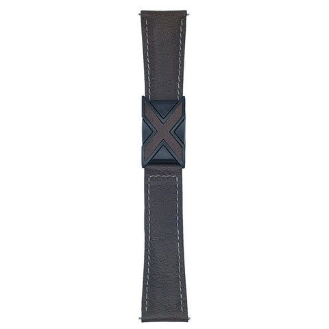 Genuine Leather Watch Band For Huawei Watch GT 5 46mm Universal 22mm Strap with Magnetic Clasp X-Buckle