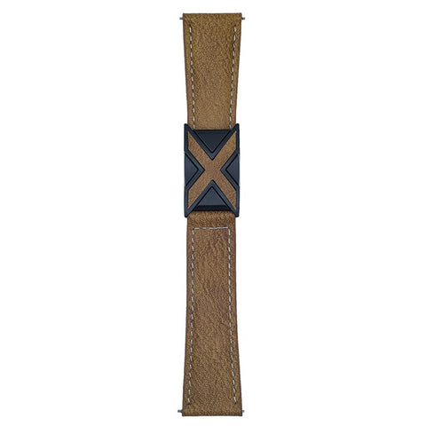Genuine Leather Watch Band For Huawei Watch GT 5 46mm Universal 22mm Strap with Magnetic Clasp X-Buckle