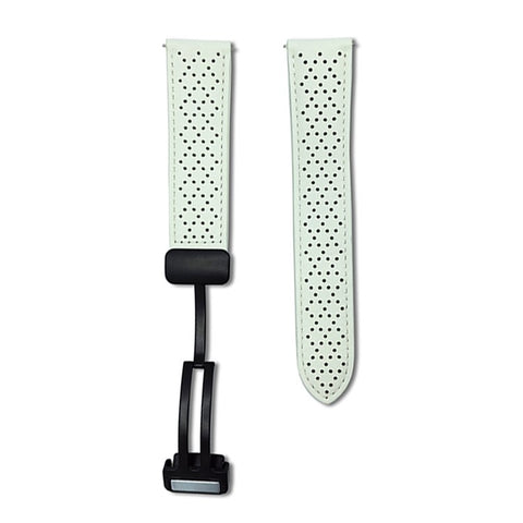 22mm Replacement Strap for Huawei Watch GT 5 46mm Magnetic Buckle Genuine Leather Watch Band with Multi Hole