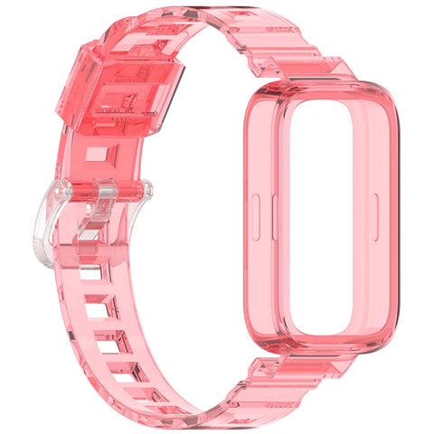 For Xiaomi Redmi Band 3  /  Smart Band 9 Active Watch Strap Color Changing Clear TPU Wrist Band
