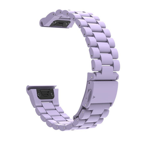QuickFit 22mm Watch Band For Garmin Fenix 7 Pro  /  7  /  6 Pro  /  6 Plastic Three-Bead Wrist Strap