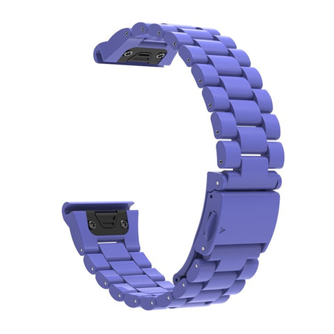QuickFit 22mm Watch Band For Garmin Fenix 7 Pro  /  7  /  6 Pro  /  6 Plastic Three-Bead Wrist Strap