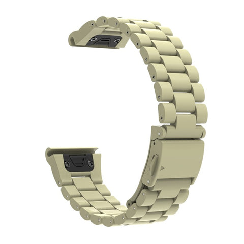QuickFit 22mm Watch Band For Garmin Fenix 7 Pro  /  7  /  6 Pro  /  6 Plastic Three-Bead Wrist Strap
