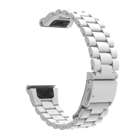 QuickFit 22mm Watch Band For Garmin Fenix 7 Pro  /  7  /  6 Pro  /  6 Plastic Three-Bead Wrist Strap