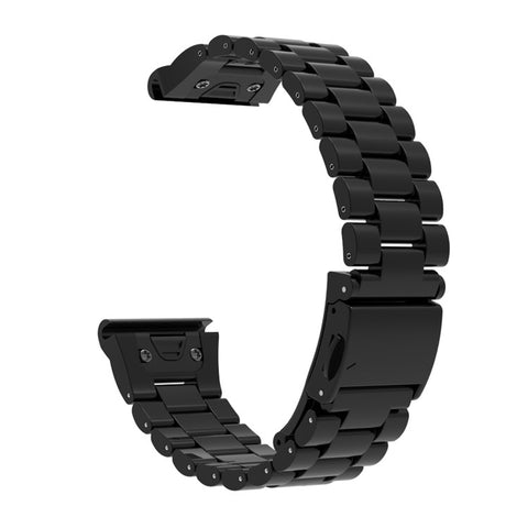 QuickFit 26mm Watch Band For Garmin Fenix 7X Pro  /  7X  /  6X Pro  /  6X Plastic Three-Bead Wrist Strap