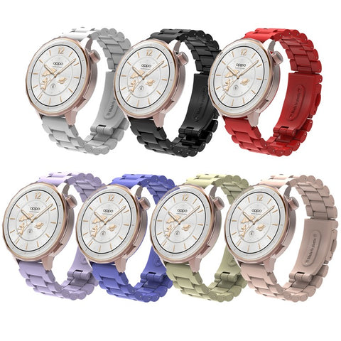 For Huawei Watch GT 5 41mm Watch Band 18mm Plastic Three-Bead Wrist Strap