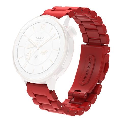 For Huawei Watch GT 5 41mm Watch Band 18mm Plastic Three-Bead Wrist Strap