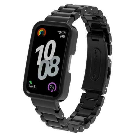 Watch Band For Huawei Band 10  /  9  /  8 Plastic Three-Bead Wrist Strap with Integrated Watch Case