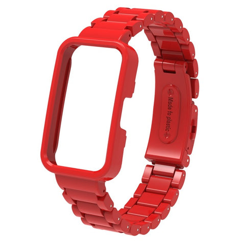 Watch Band For Huawei Band 10  /  9  /  8 Plastic Three-Bead Wrist Strap with Integrated Watch Case