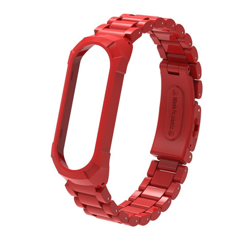 For Xiaomi Smart Band 8  /  9 NFC Watch Band Plastic Three-Bead Wrist Strap with Integrated Watch Case