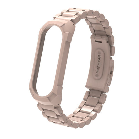 For Xiaomi Smart Band 8  /  9 NFC Watch Band Plastic Three-Bead Wrist Strap with Integrated Watch Case