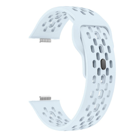 For Huawei Watch Fit 4  /  Fit 3 Watch Band Holes Design Silicone Wrist Strap