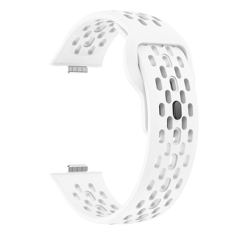 For Huawei Watch Fit 4  /  Fit 3 Watch Band Holes Design Silicone Wrist Strap